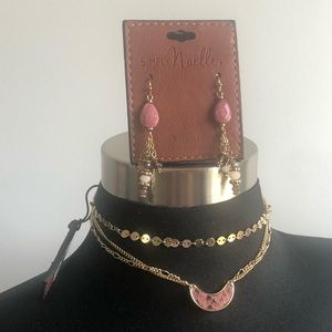 Modern snakeskin and stones set! +BONUS